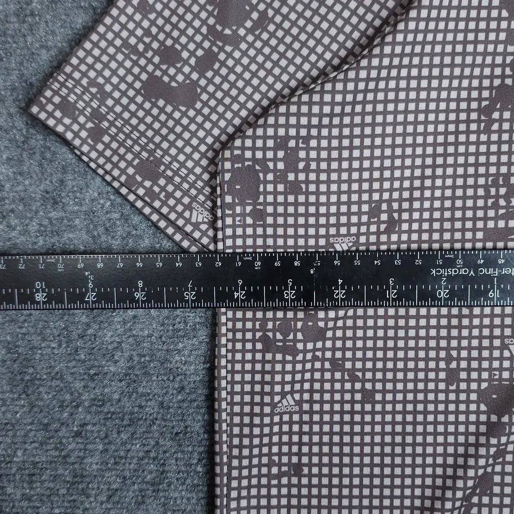 Adidas Ultimate365 Golf Polo Shirt Mens XL Grey Grid Splatter Print Performance